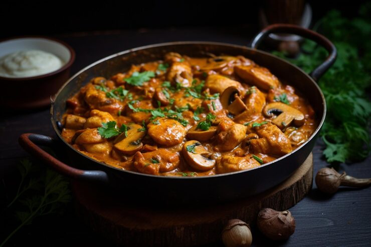 Chicken and Mushroom Balti